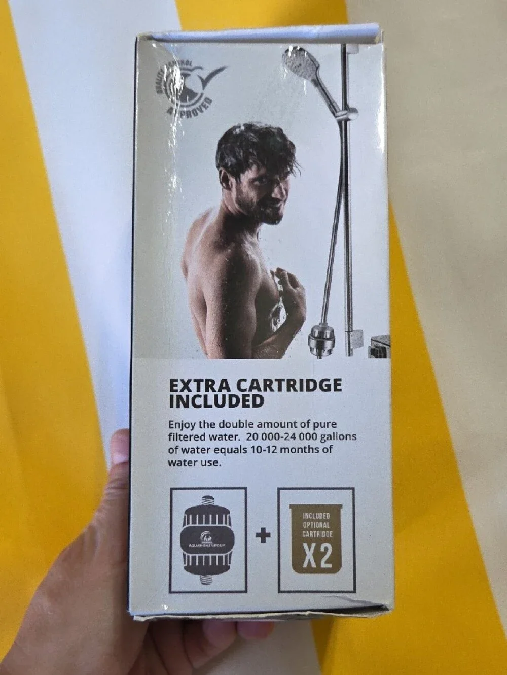 Brushed Nickel Shower Filter - High Performance